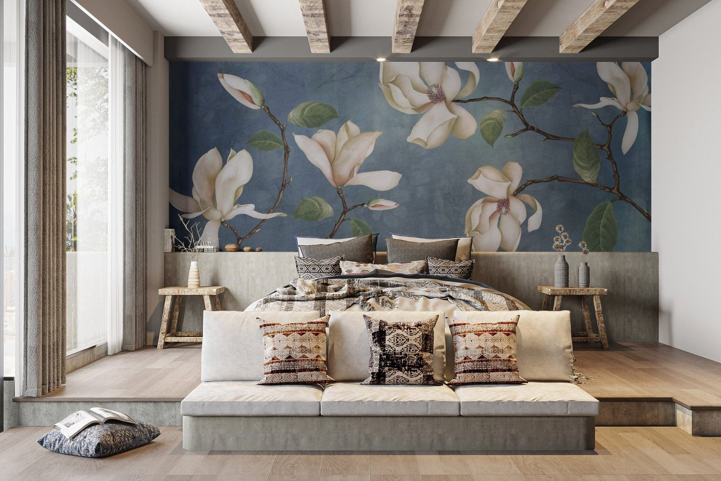 Classic Magnolia Blossom Wallpaper