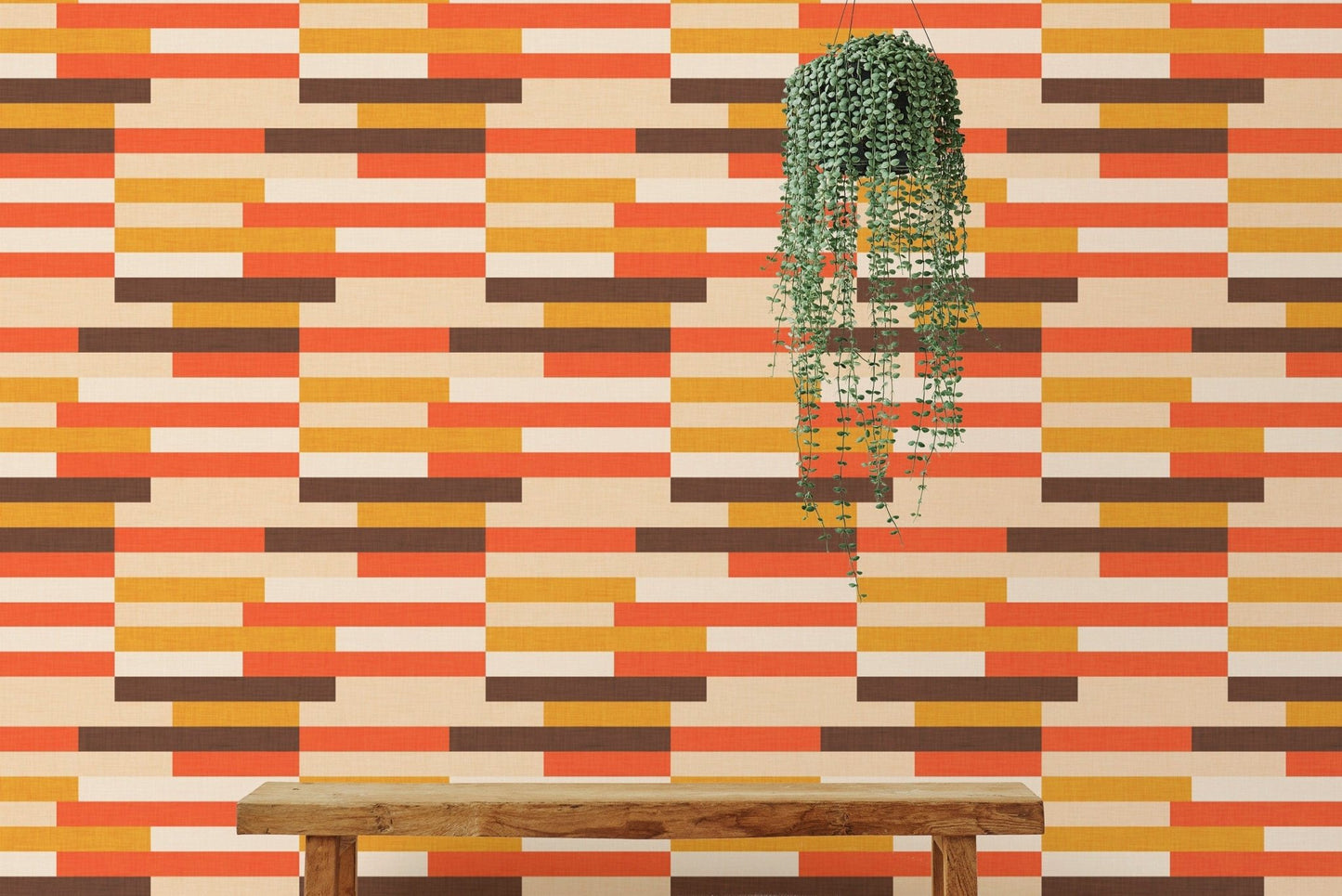 Bold Striped Mid Mod Wallpaper for walls, SUSCT64