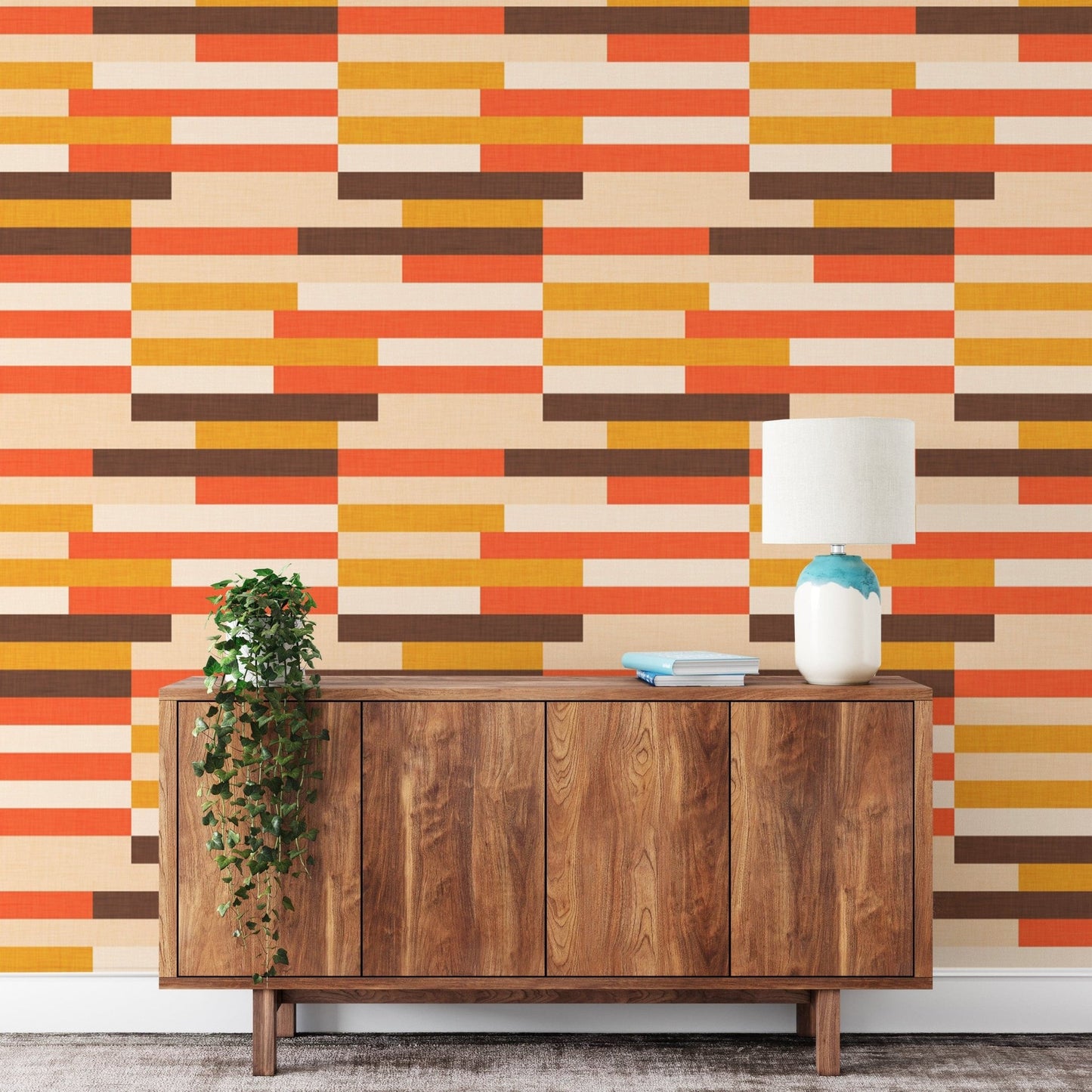 Classic Mid-Century Modern Kilim Wall Mural, SUSCT64