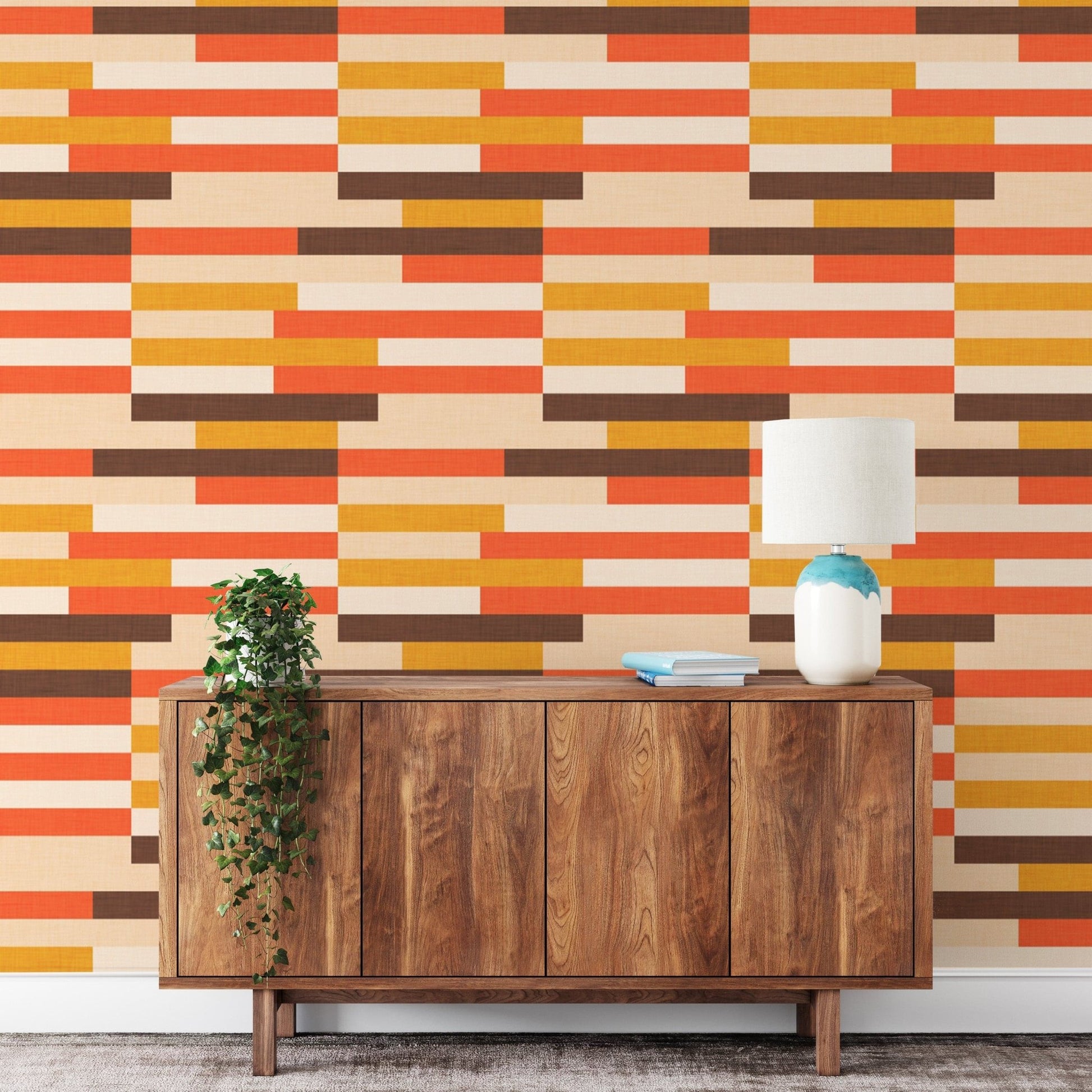 Classic Mid-Century Modern Kilim Wall Mural, SUSCT64