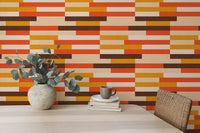 Kilim-inspired Wallpaper with retro stripes, SUSCT64