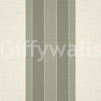 Classic sage flower stripe pattern

