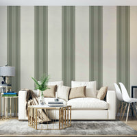 Subtle floral lined green wallpaper

