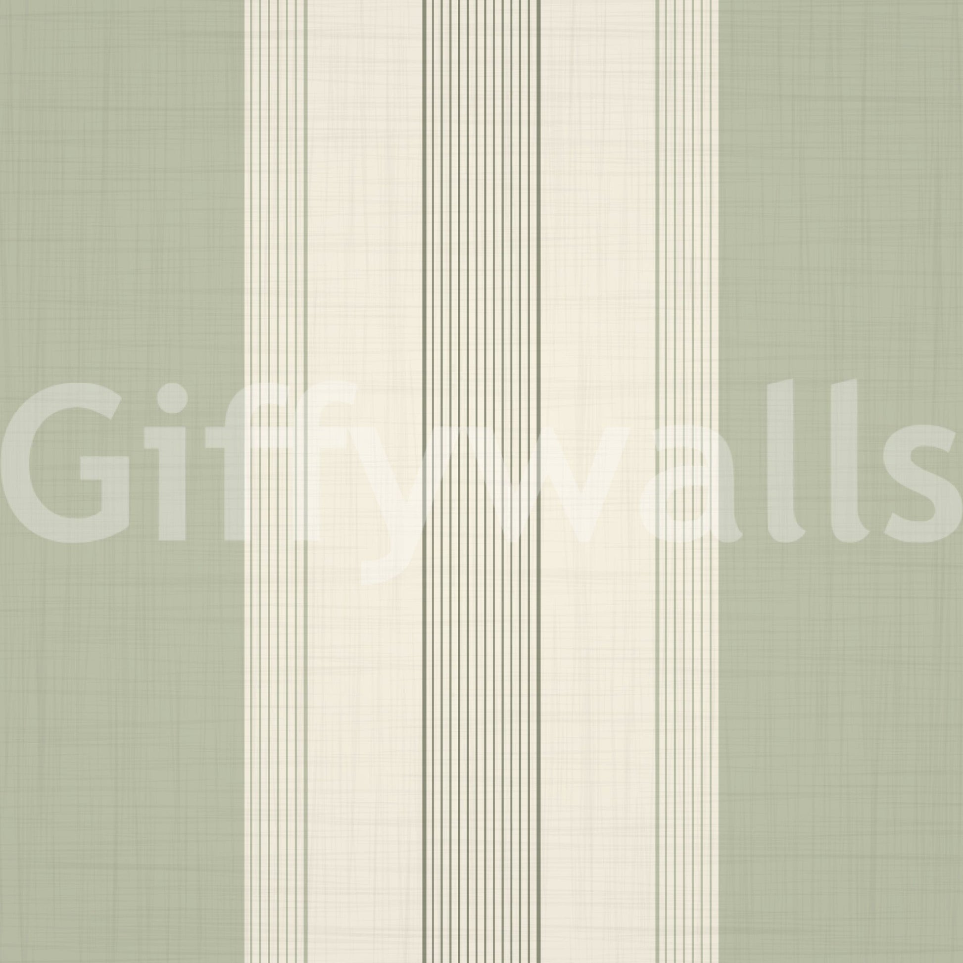 Subtle stripe pattern in sage tone

