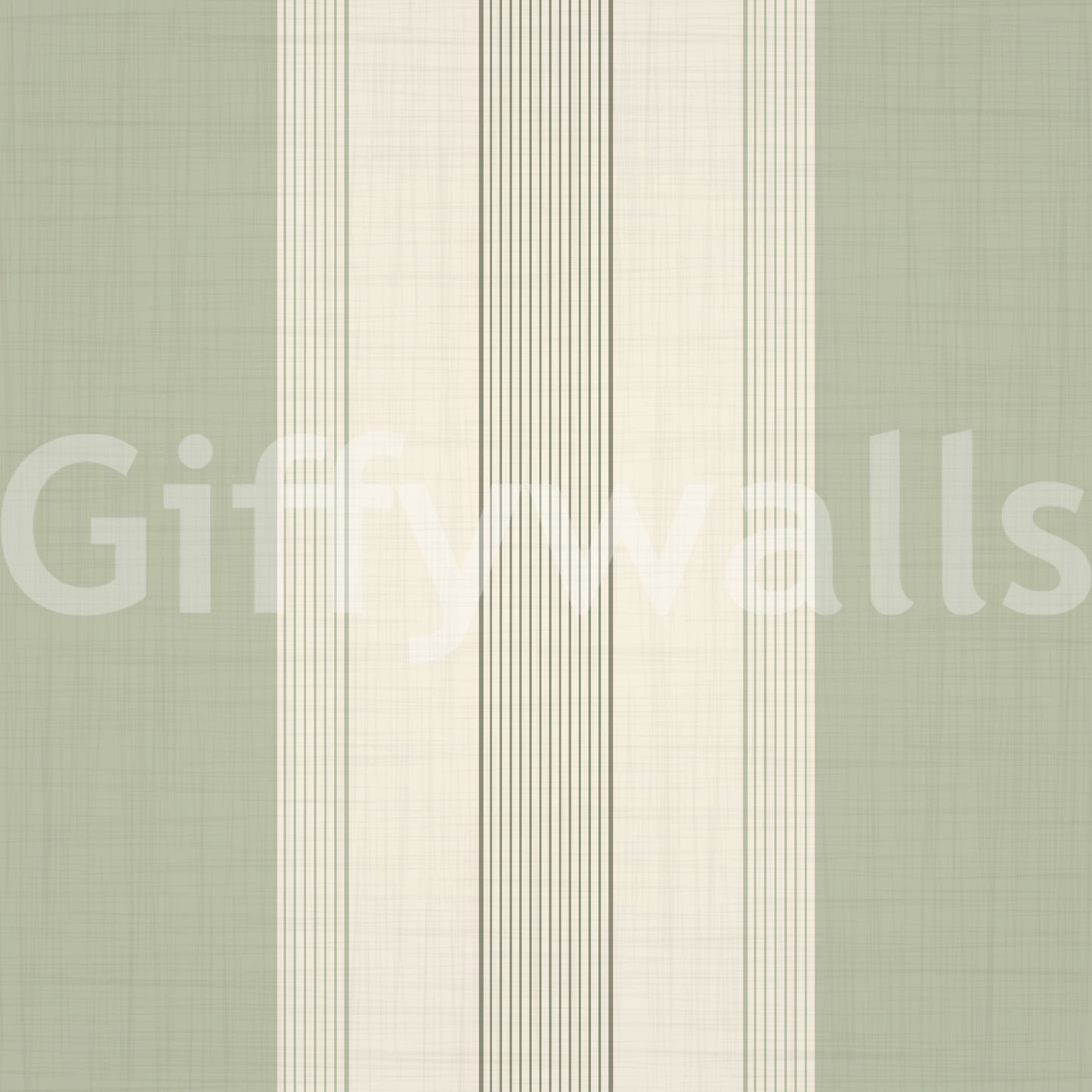 Subtle stripe pattern in sage tone

