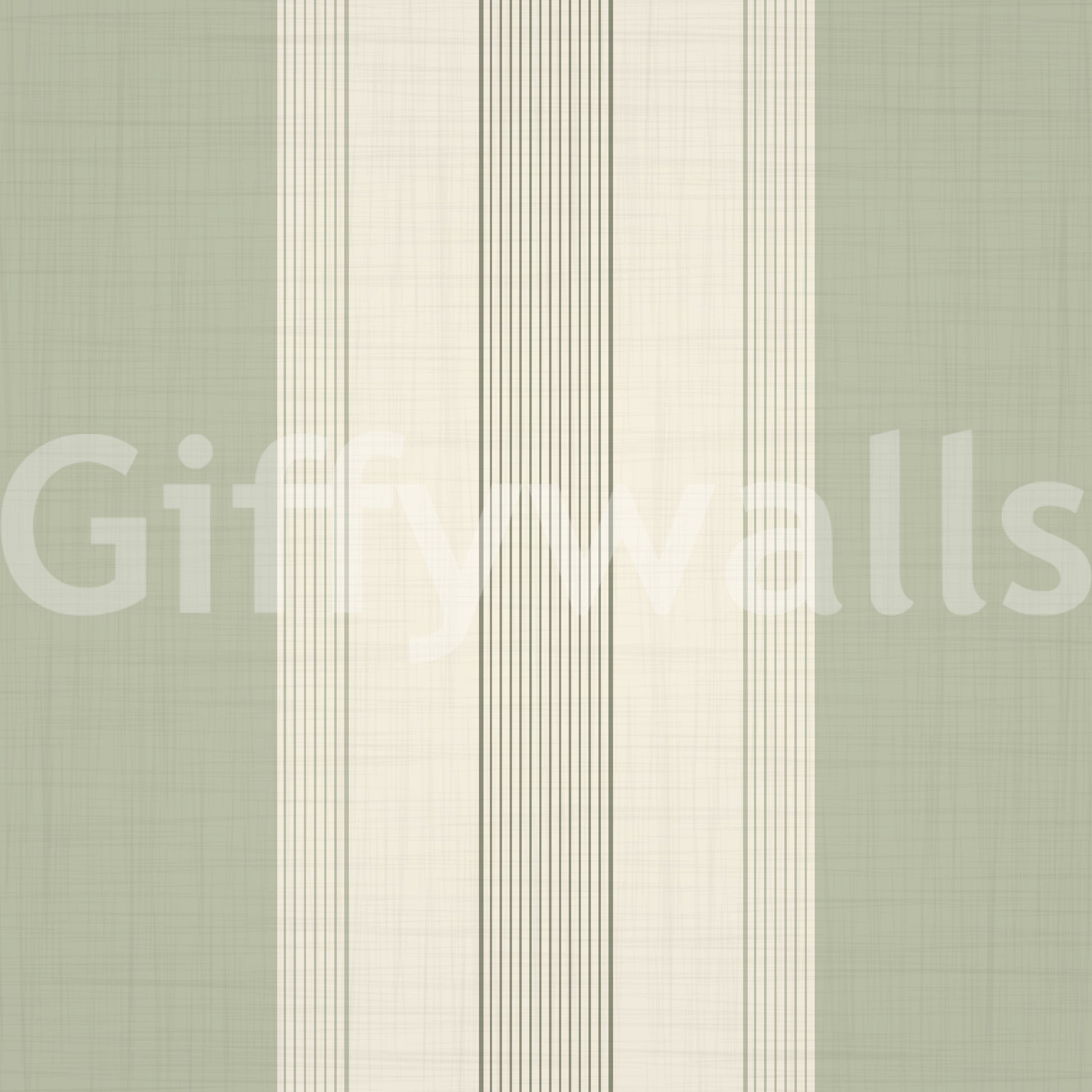 Subtle stripe pattern in sage tone

