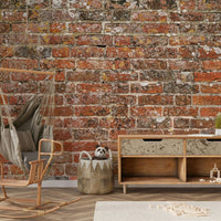 A classic red brick wallpaper for walls., GD5135