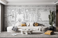 French Rococo Style Vintage Wallpaper
