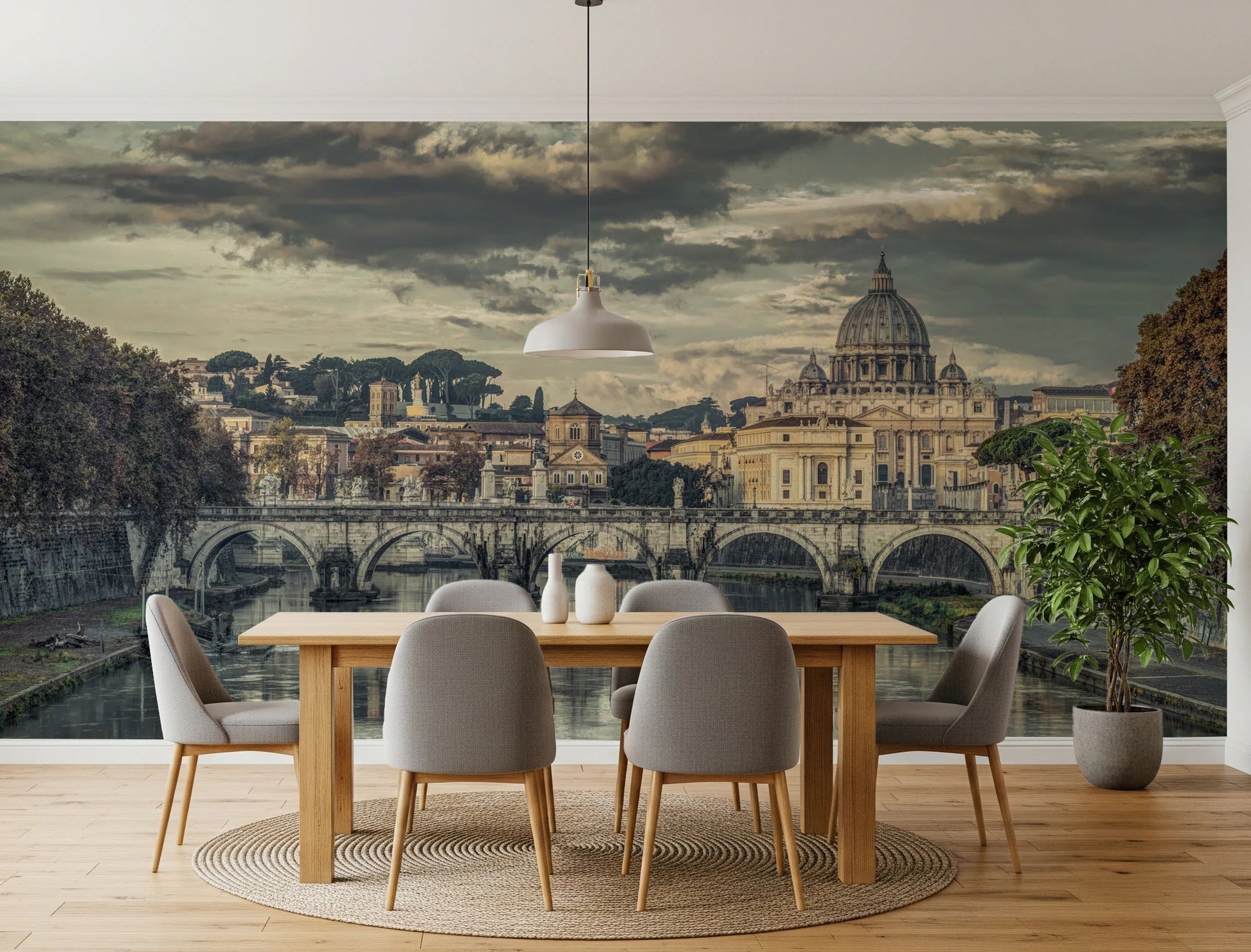 Classic Roman Architecture Wall Mural for living room