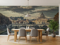 Classic Roman Architecture Wall Mural for living room
