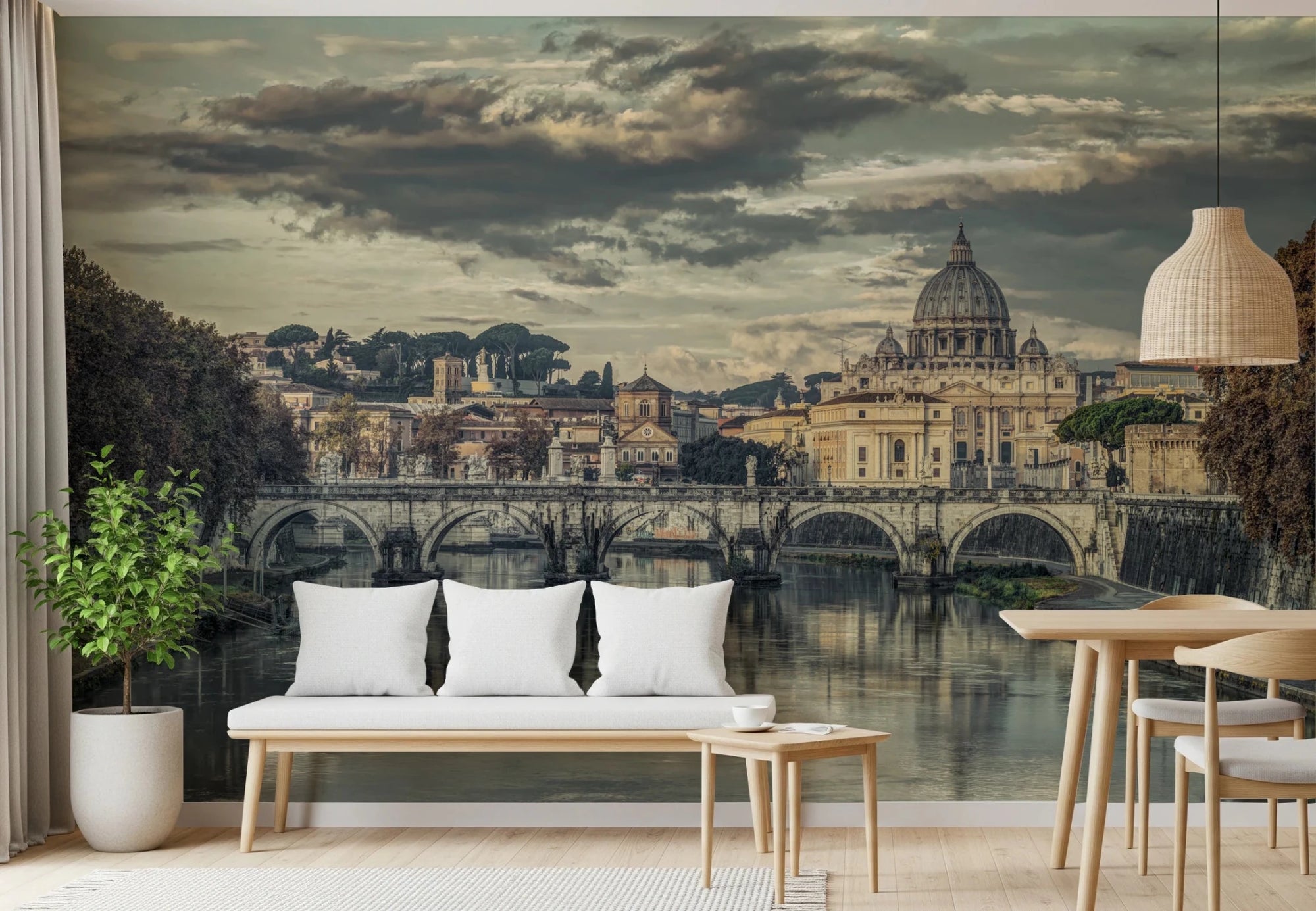 Classic Roman Architecture Wall Mural city skyline, GD8306