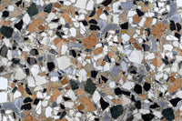 Rich Classic Terrazzo black and white wall mural texture effect