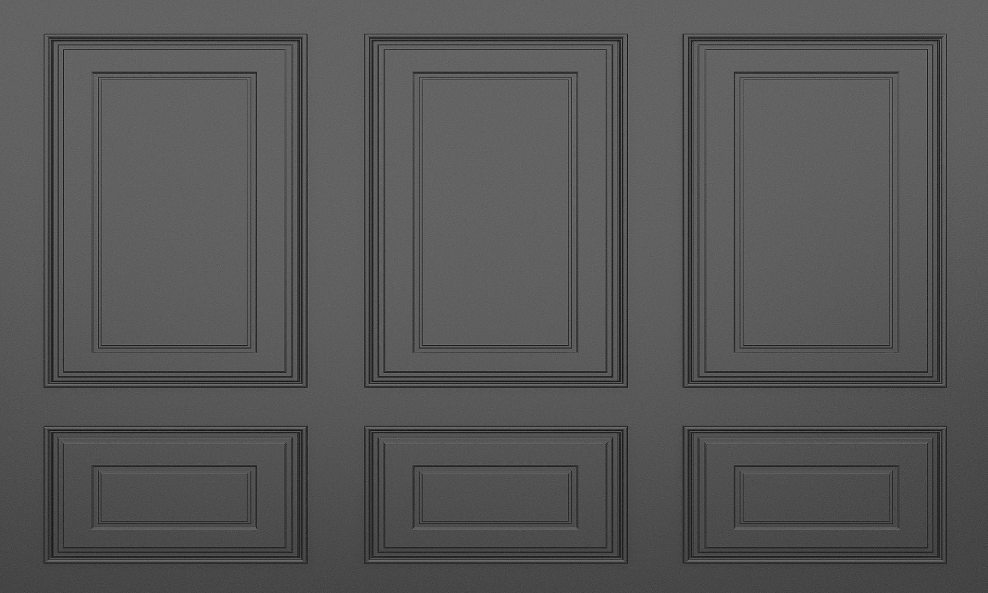 Classic Black Wooden Panel Wallpaper Mural