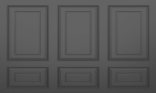 Classic Black Wooden Panel Wallpaper Mural