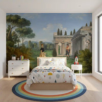 Classical Garden Encounter Wall Mural