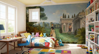 Classical Garden Encounter Wall Mural
