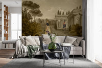 Classical Reverie in Sepia Wall Mural