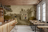 Classical Reverie in Sepia Wall Mural