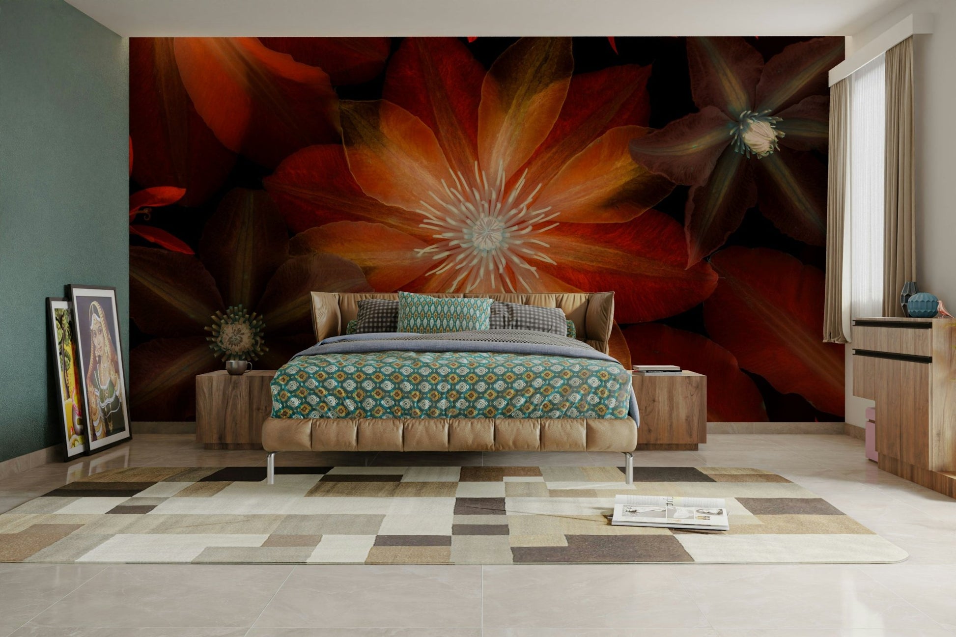 The design offers a sense of bold, natural beauty.

