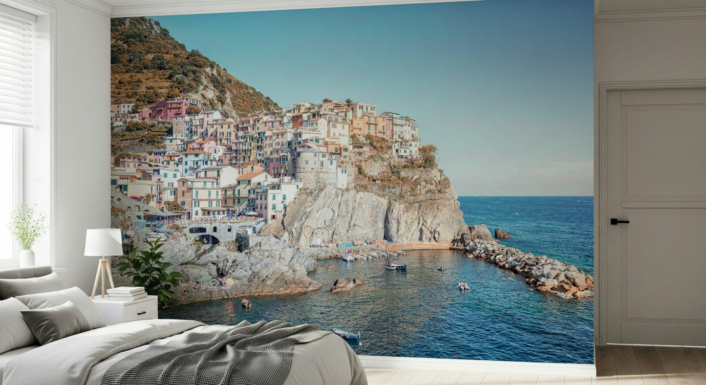 Rugged rock formation Cliffside Homes View wall mural