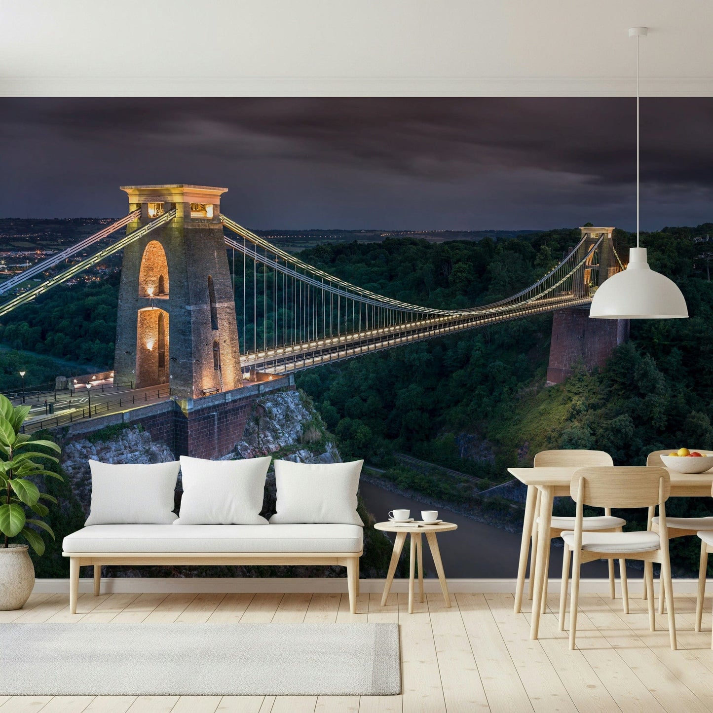 West Country icon mural for interiors, grand scale and stunning setting.