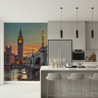 Clock tower Wall Mural