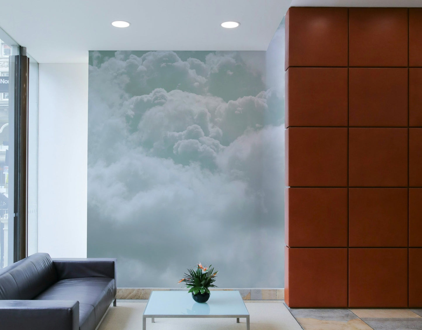 A contemplative cloudscape wallpaper mural for a feature wall., GD4770
