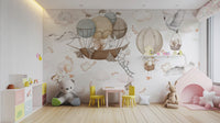 Cloud-Hopping Critters Mural - Giffywalls