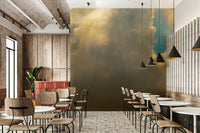 Champagne highlights ride the cloud edge in this Clouds #4 wall mural GD4796

