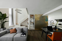 Gilded cloud tops catch the sun over blue in this Clouds #4 wall mural GD4796
