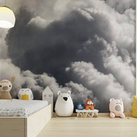 A tranquil white cloud wall mural for your decor., GD4775
