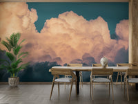An artistic nature inspired mural for home decor.


