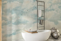 Tranquil wallpaper of birds and sky C535

