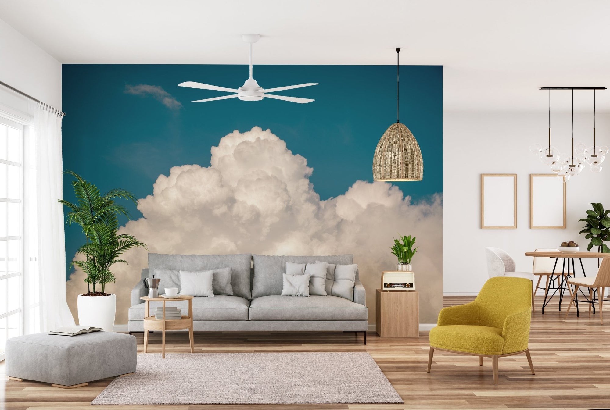 Sky wallpaper: serene clouds for your walls A915