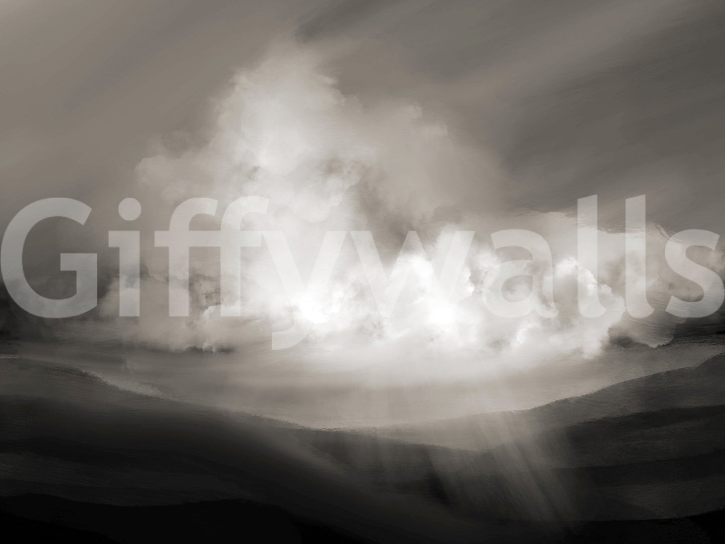 A high-quality abstract sky wall mural for walls., GD5574