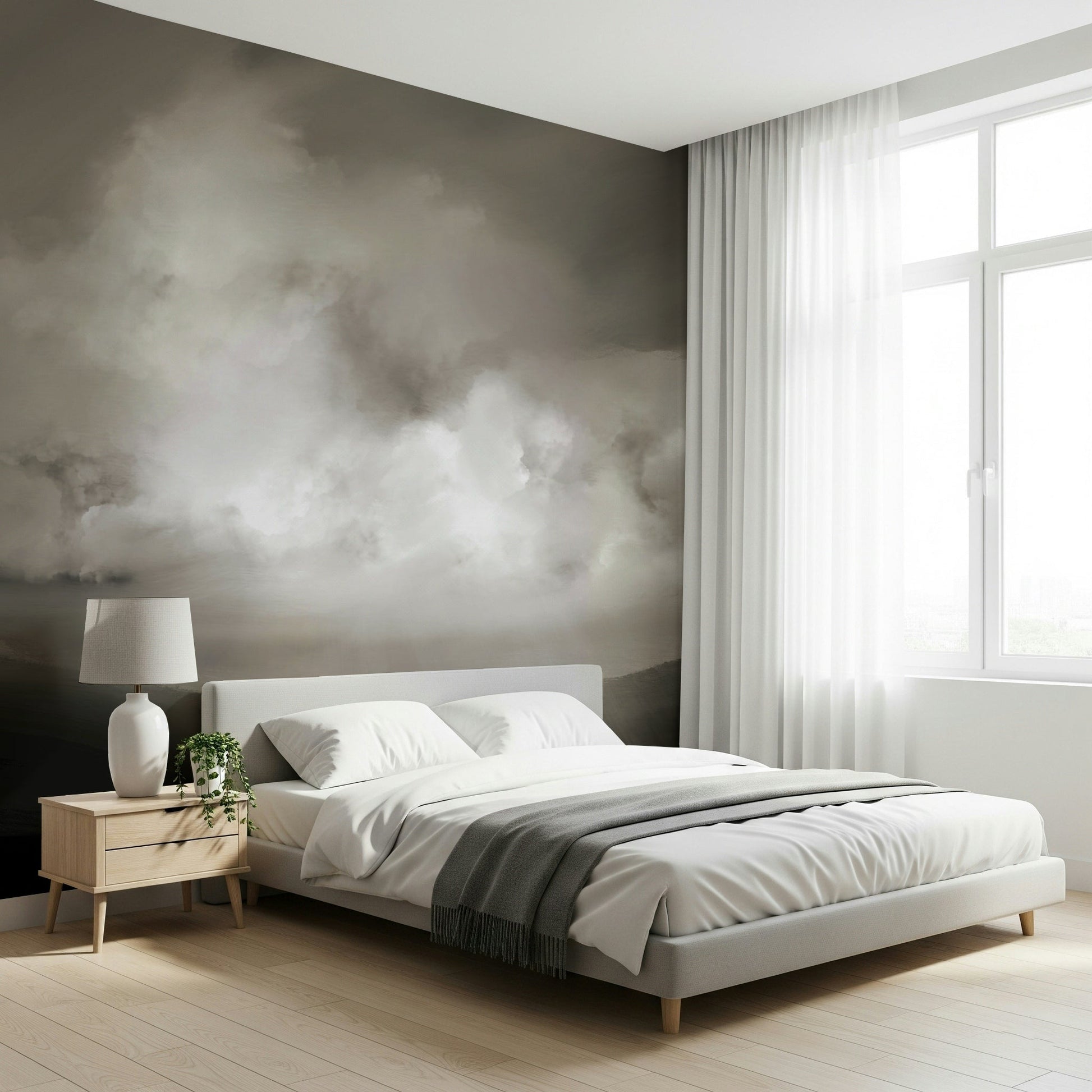 A classic cloudscape wallpaper for walls., GD5574