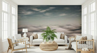 A serene dreamy sky wall mural for tranquil decor.