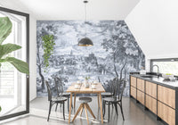 Little Village Clouds Wallpaper Murals - Giffywalls MB09