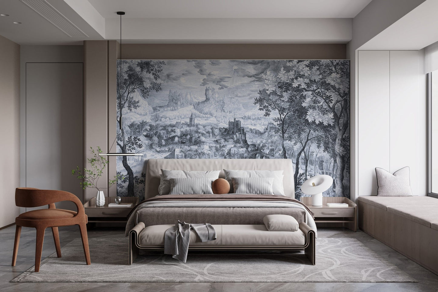 Little Village Clouds Wallpaper Murals - Giffywalls MB09