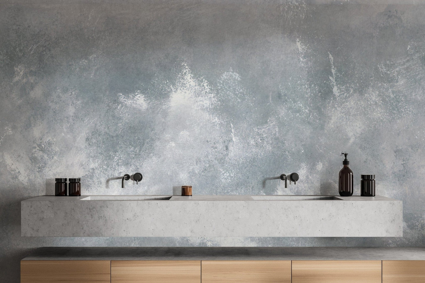 Modern Cloudy Concrete Texture Wallpaper
