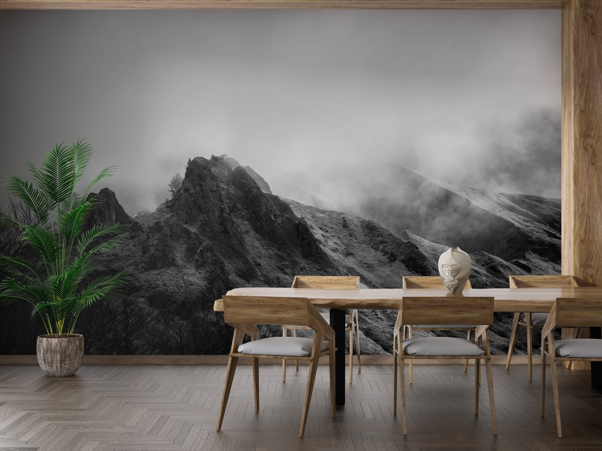 Dramatic Mountain Wall Mural B199