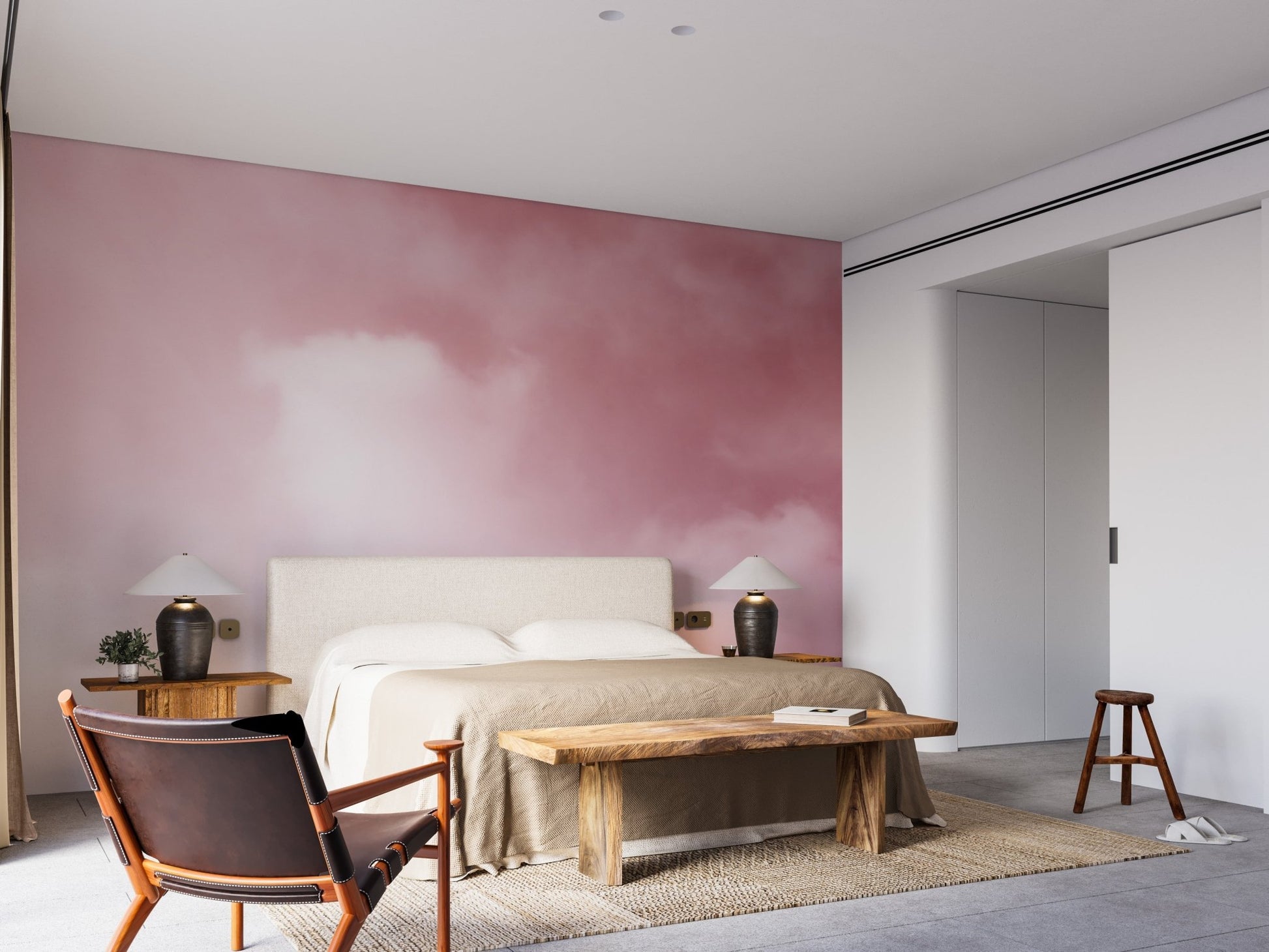 Pink Sky And Clouds Wallpaper - Giffywalls A717