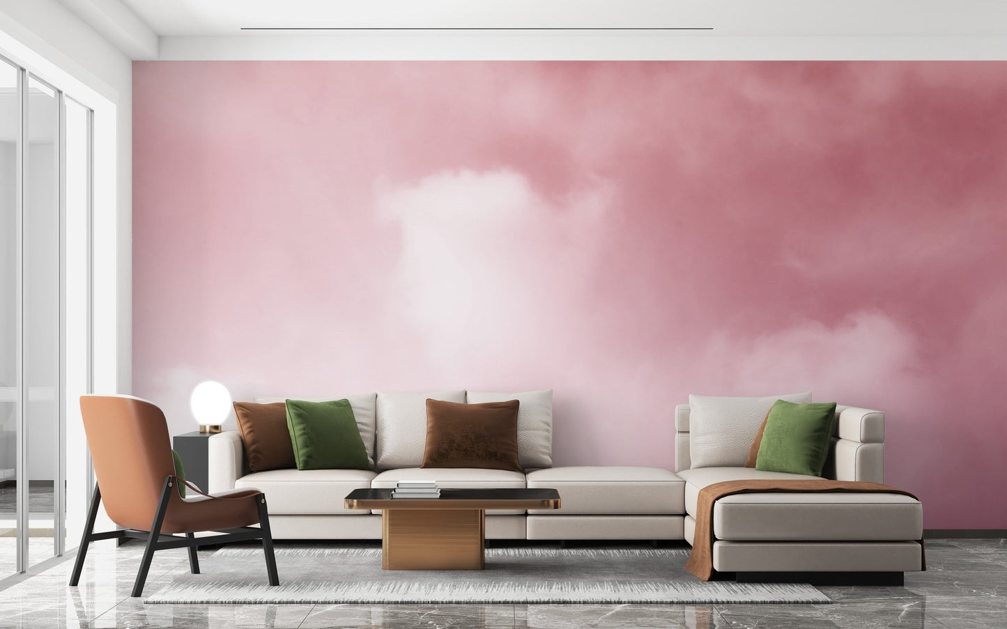 Pink Sky And Clouds wallpaper for walls A717