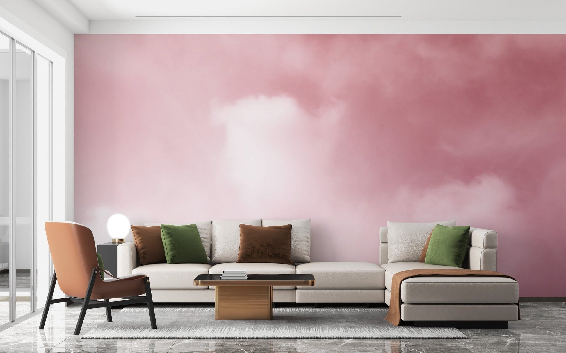 Pink Sky And Clouds wallpaper for walls A717