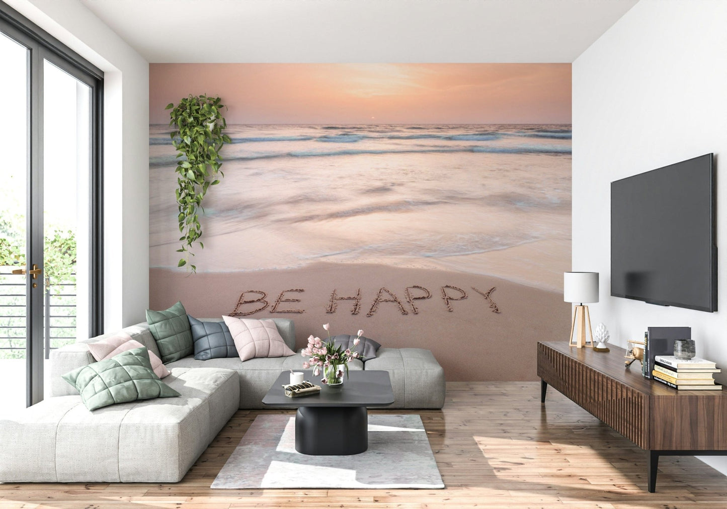 Coastal Affirmation Wall Mural