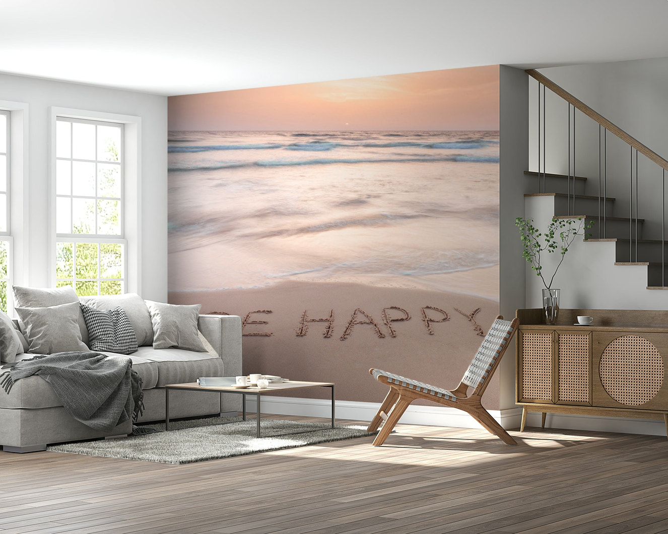 Coastal Affirmation Wall Mural