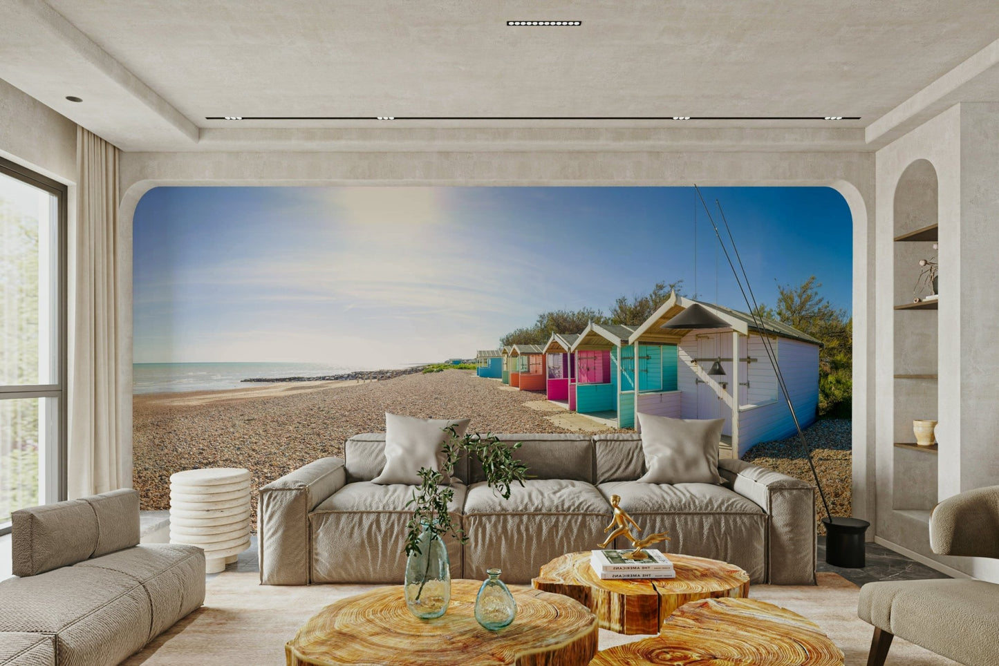 Coastal Cabins Wall Mural