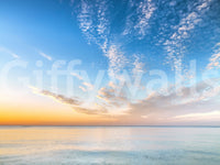 Coastal Calm at Dusk Wall Mural for living room

