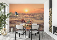 Beautiful natural Coastal Dawn Wall Murall light graphic., GD6442