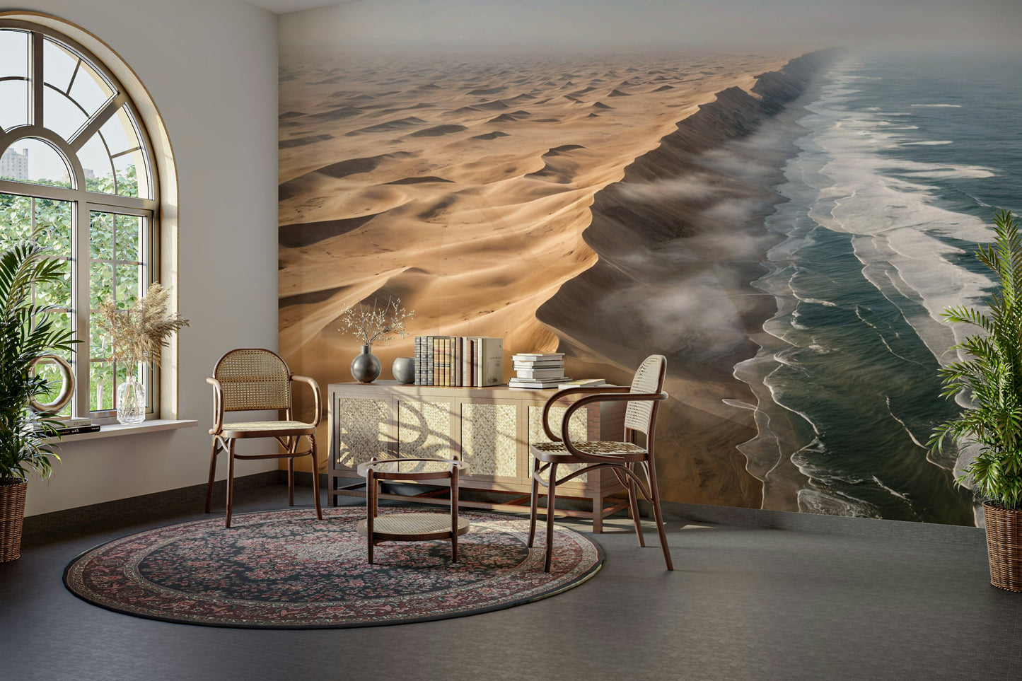 The mood is peaceful and serene.

